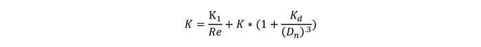 valves and fittings pipe pressure loss equation