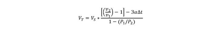 Closed Type Expansion Tank with Bladder Equation and Equal Charge and Minimum PRessure